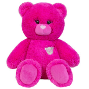 Мягкая игрушка медведь Color Bear, 40 см, фуксия
