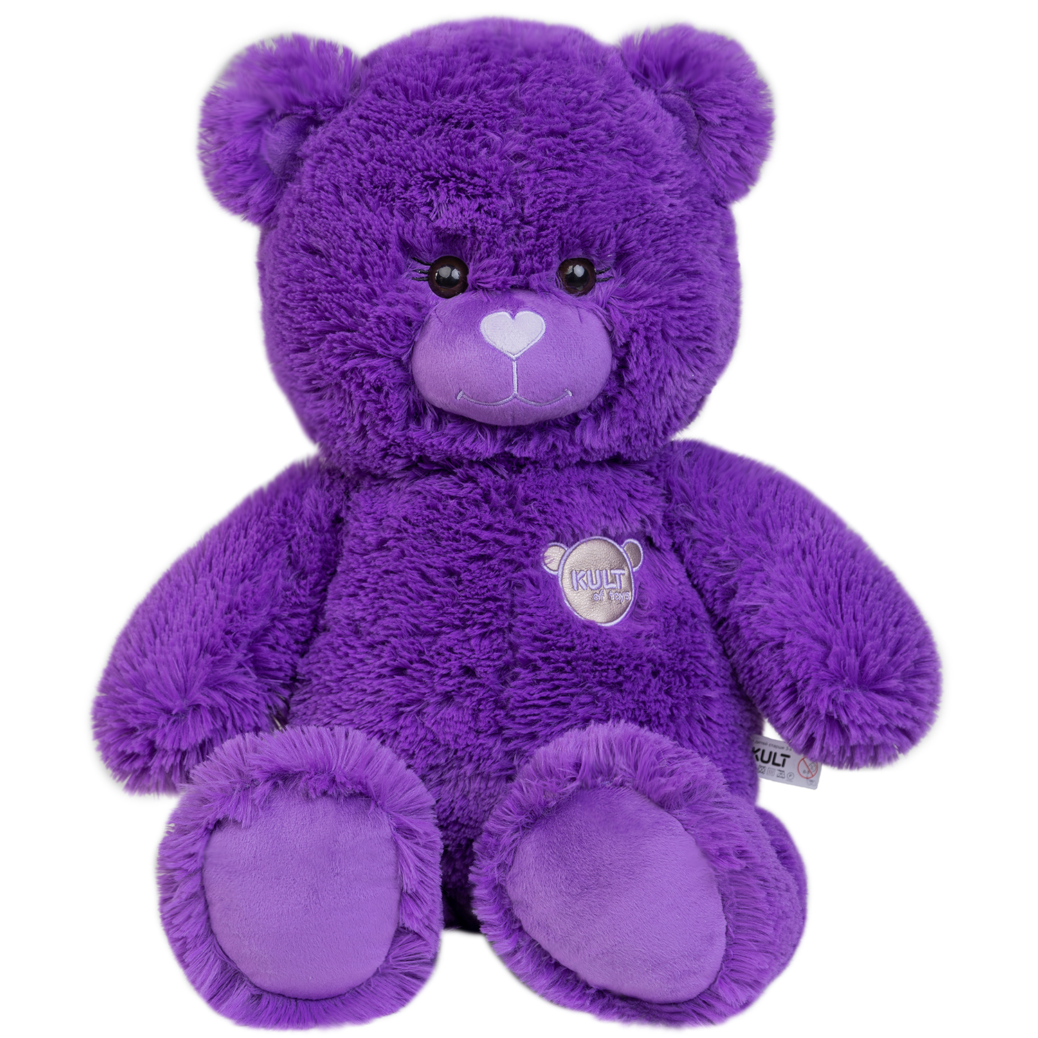 Мягкая игрушка медведь Color Bear, 40 см, фиолетовый